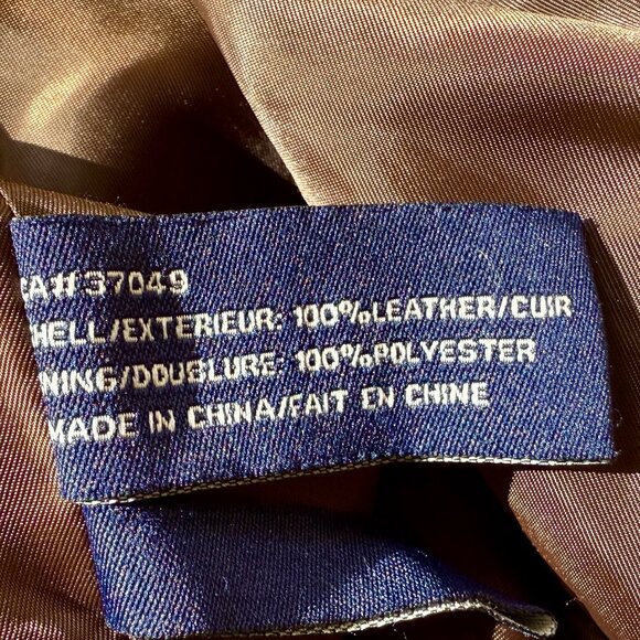 Vintage Brown Leather Jacket – Military Style - Picture 8 of 9